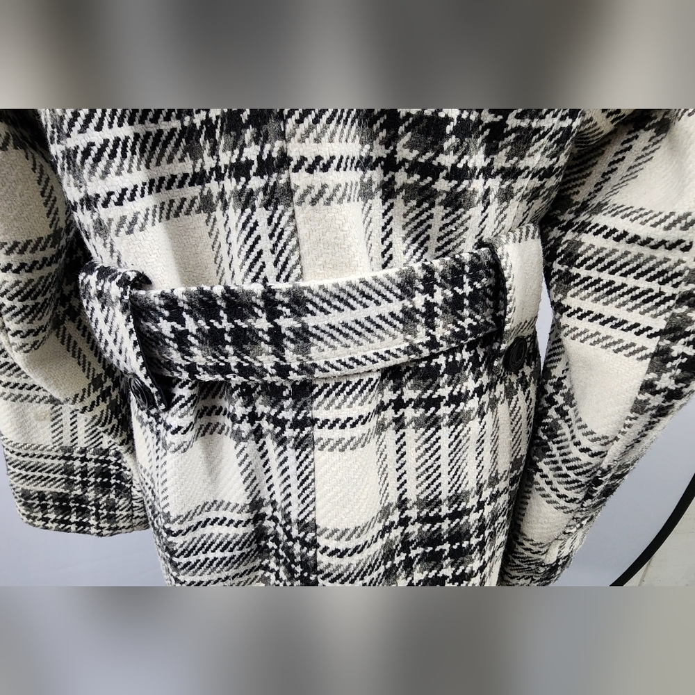 Croft & Barrow Button Coat With Belt Women's Large Petite - Picture 5 of 15